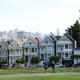 The famous "Painted Ladies" and the San Francisco skyline