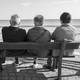 A group of friends sitting on a bench