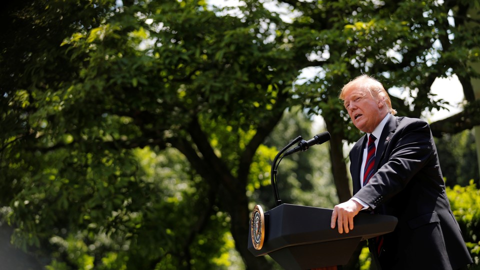 Donald Trump spoke about his administration's immigration proposals in the Rose Garden on May 16, 2019.