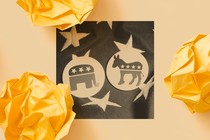 The Republican elephant and Democratic donkey