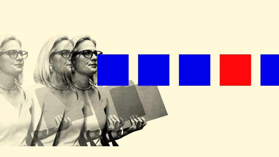 An illustration of Kyrsten Sinema