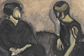 Illustration of two people talking to one another