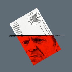 Donald Tusk inside of a Poland election ballot