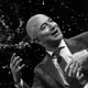 A composite image featuring a picture of Jeff Bezos against a backdrop of stars