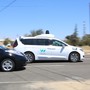 A Waymo self-driving car at the company's Castle test track