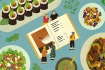 friends and their cookbook