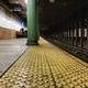 Interior of underground subway station