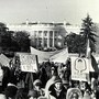 A 1980s March for Life protest in front of the White House