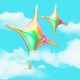 An image of star-shaped balloons