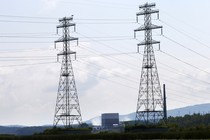 Power lines led away from Vermont Yankee, a now-decommissioned nuclear power plant, in 2013.