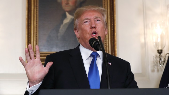 Donald Trump spoke about Iran in 2017.