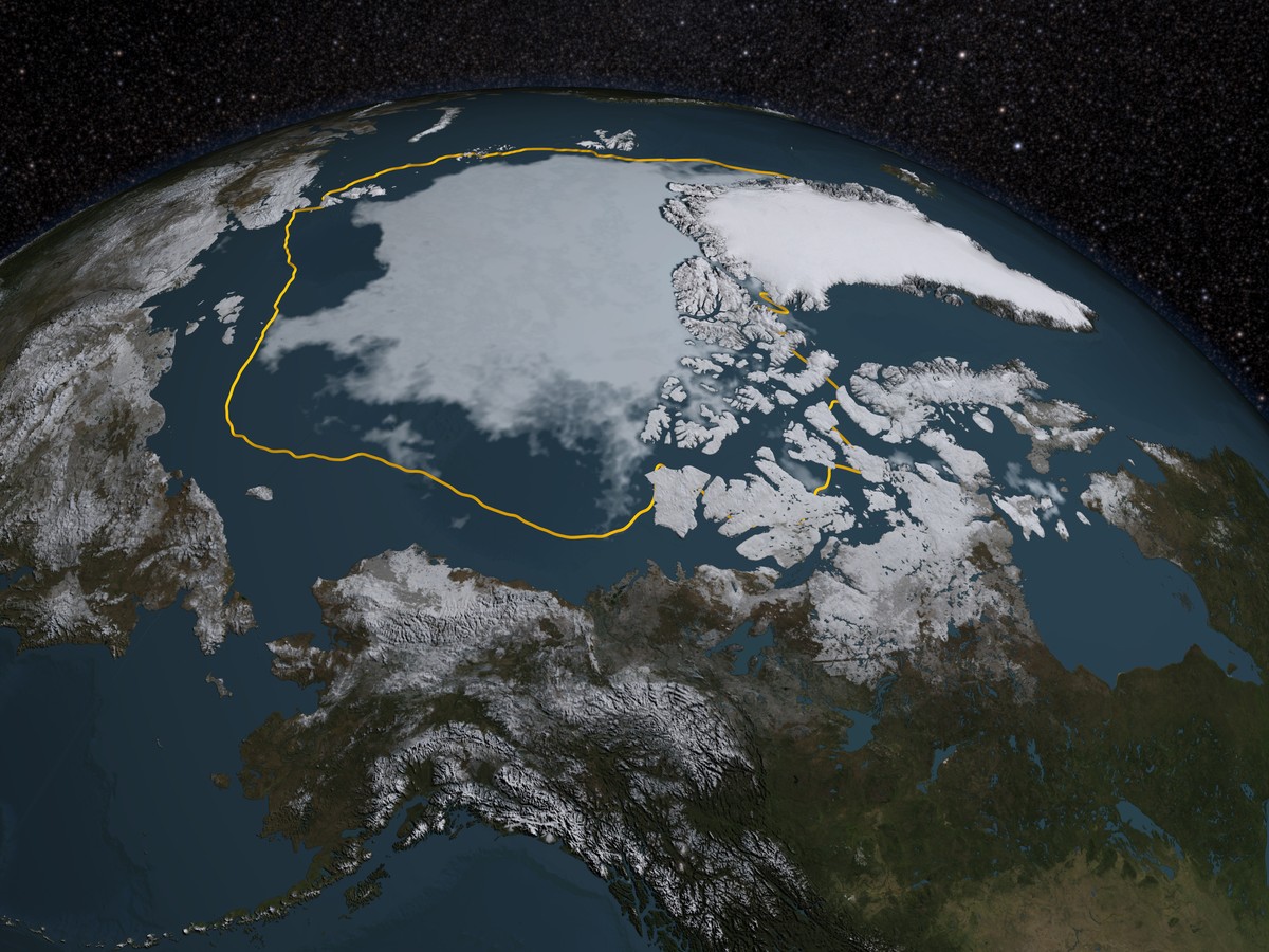 The Arctic Ocean's Shrinking Sea Ice: A New Illustration, 1978 to