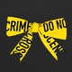 illustration of a crime-scene ribbon in the shape of a bow