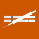 art of a vaccine syringe crossed over two coronavirus test strips in a "does not equal" sign