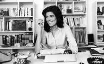 Susan Sontag at her desk