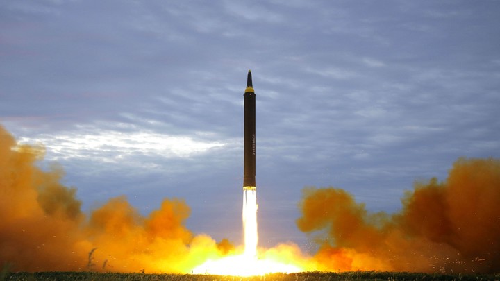 A missile launch.
