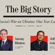 Headshots of Antony Blinken and Jeffrey Goldberg, advertising their discussion of Russia's war on Ukraine