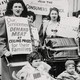 Women in New York protest meat prices in 1945.