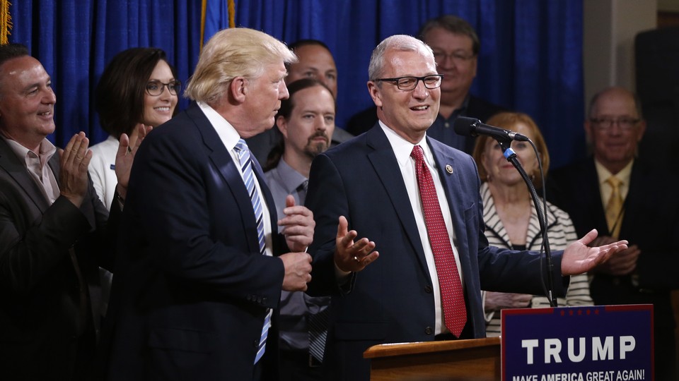 North Dakota Republican Kevin Cramer with President Trump