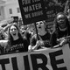 Hundreds of young climate activists rally in Lafayette Square on the north side of the White House on June 28, 2021.