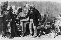 Newspaper clipping Frederick Douglass