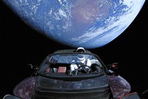 Tesla Roadster in space