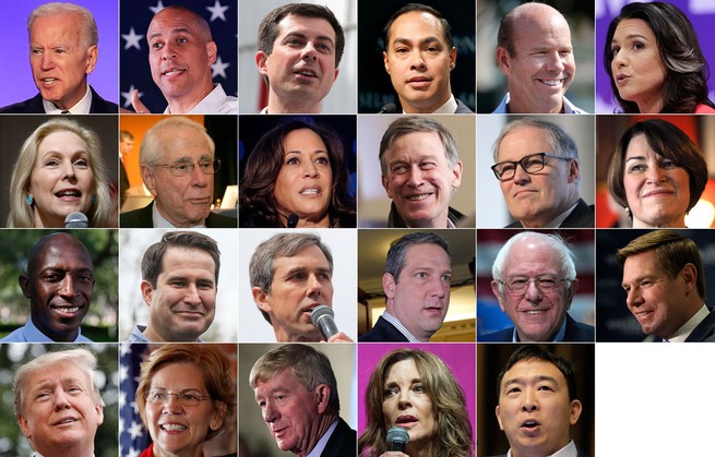 The huge field of 2020 U.S. presidential candidates