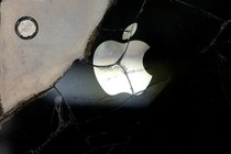 A broken iPhone