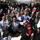 Iranian pilgrims pray as they gather outside the Imam Hussein and Imam Abbas shrines in Kerbala, southwest of Baghdad, September 11, 2016. 