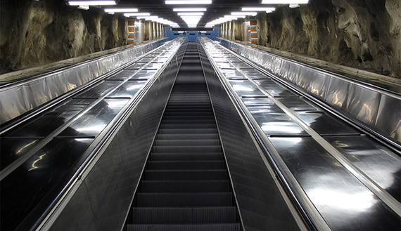 broken escalator