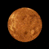 Venus rotating to show a side that is completely white