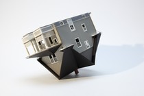 An upside-down house