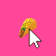 An image of tacos with a computer cursor in the middle.