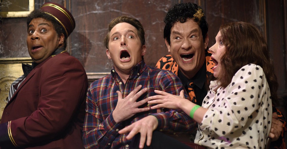 The Bizarre Joy of Tom Hanks as David Pumpkins on 'Saturday Night Live
