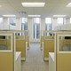 Empty office cubicles