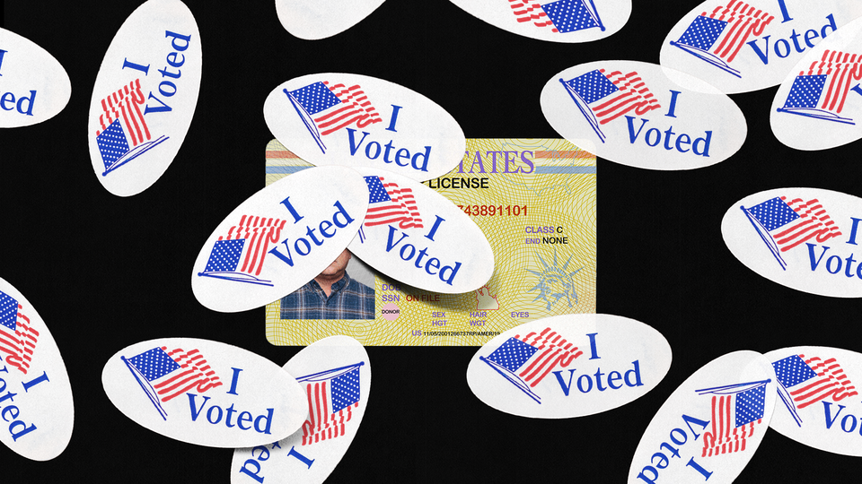 An illustration of "I Voted" stickers