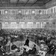 Black-and-white illustration of the Senate in session