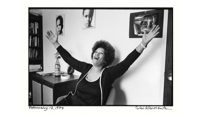 Toni Morrison in her office at Random House