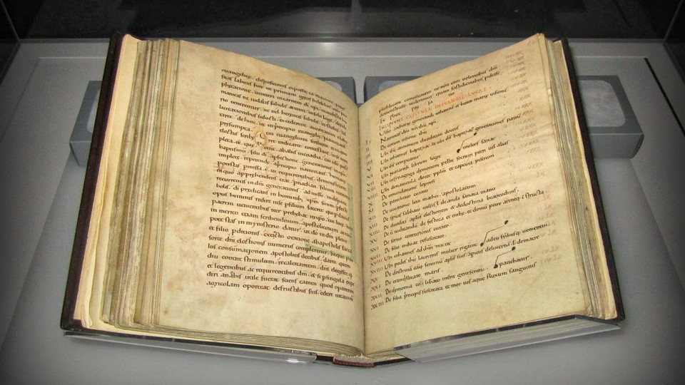 An open illuminated manuscript
