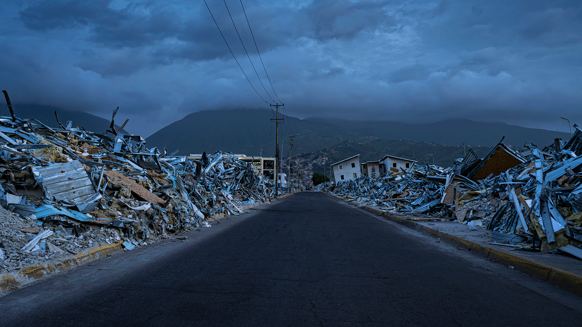 Remains of a public housing complex in La Guaira, Venezuela, in September—more than two months after two earthquakes devastated the city and neighboring Caracas.