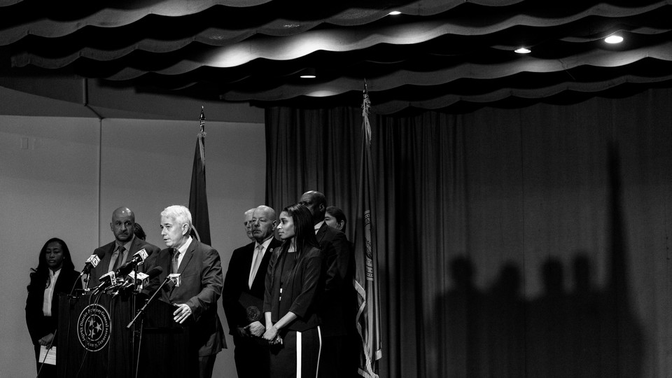 Picture of Shelby County District Attorney General Steve Mulroy speaking during a press conference updating the public on the investigation into the death of Tyre Nichols, in Memphis, Tenn. on Thursday, Jan. 26, 2023.