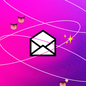 A colorful illustration showing an open envelope surrounded by tongue and sparkle emojis