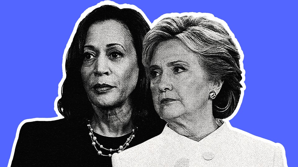 Kamala Harris and Hillary Clinton