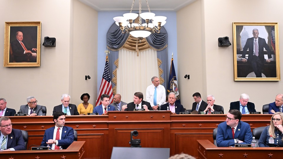House members sit together