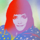 Color-treated image of Lily Allen