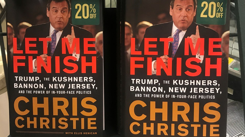 Chris Christie's book "Let Me Finish" on sale