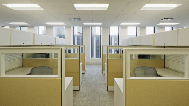 Empty cubicles