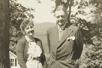 T. S. Eliot and Emily Hale in Dorset, Vermont, during the summer of 1946