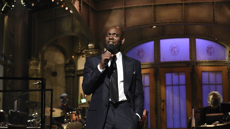 Dave Chappelle on the SNL stage