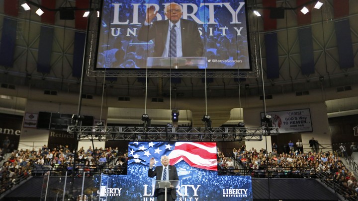 Bernie Sanders and Ted Kennedy at Liberty University, 32 Years Apart ...